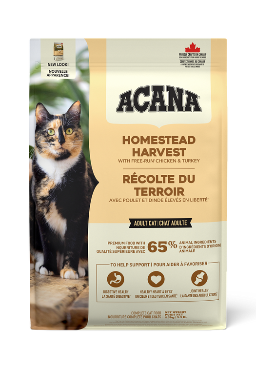 Recette de récolte de la ferme Acana Chat