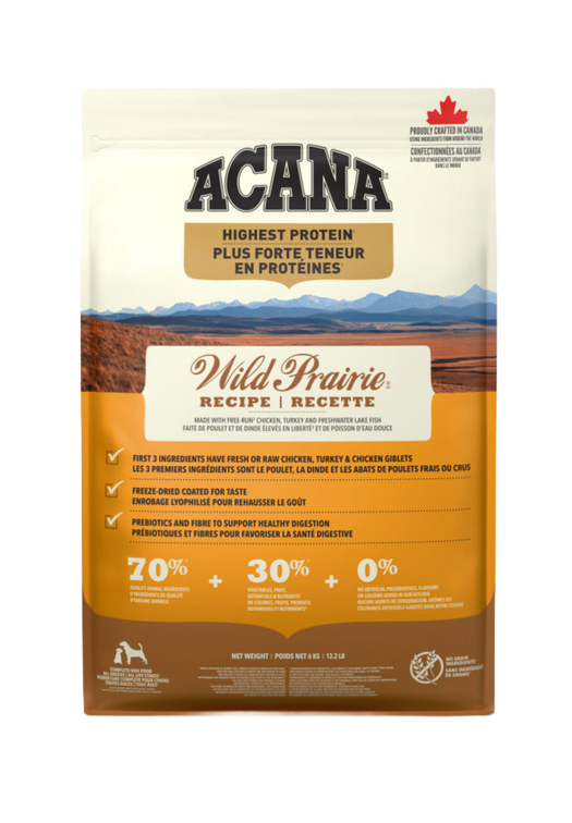 Acana Highest Protein Wild Prairie Recipe