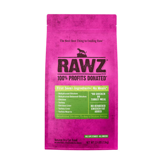 Rawz Dehydrated Chicken & Turkey Cat Food