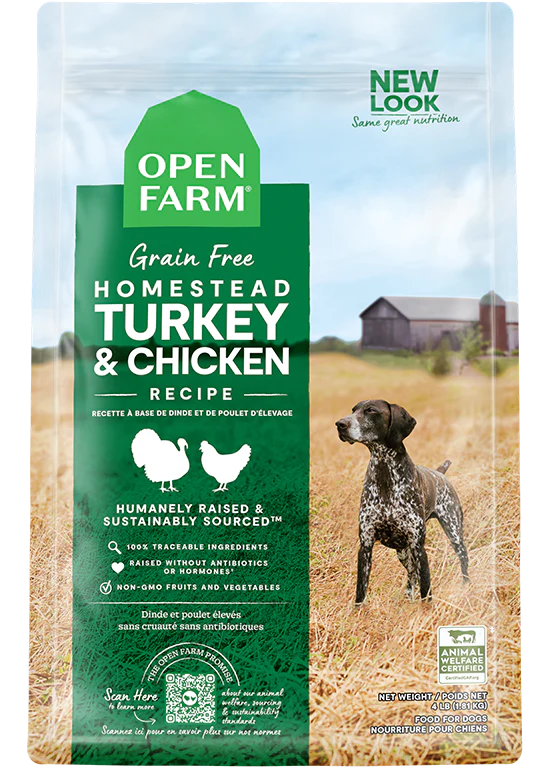 Open Farm Grain Free Homestead Turkey & Chicken Recipe