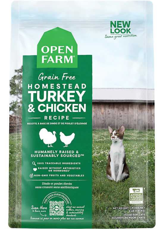 Open Farm Cat Grain Free Homestead Turkey Recipe