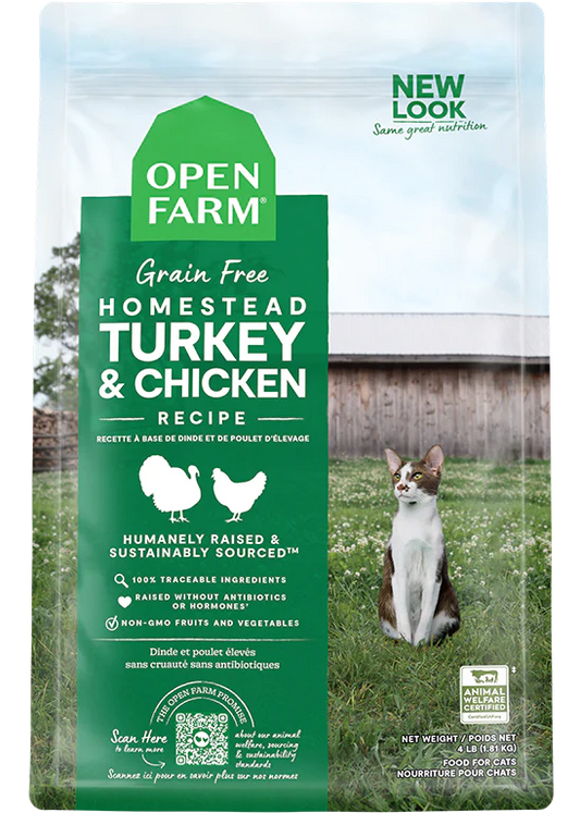 Open Farm Cat Grain Free Homestead Turkey Recipe