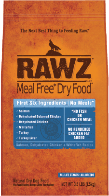 Raw Salmon, Dehydrated Chicken & Whitefish Dog Food